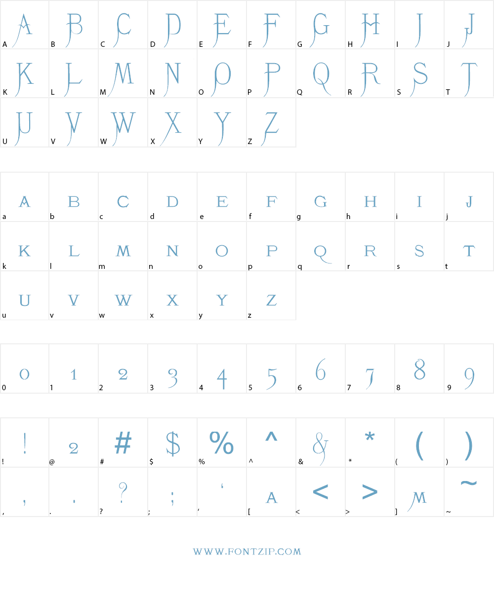 K22 Monastic Font Character